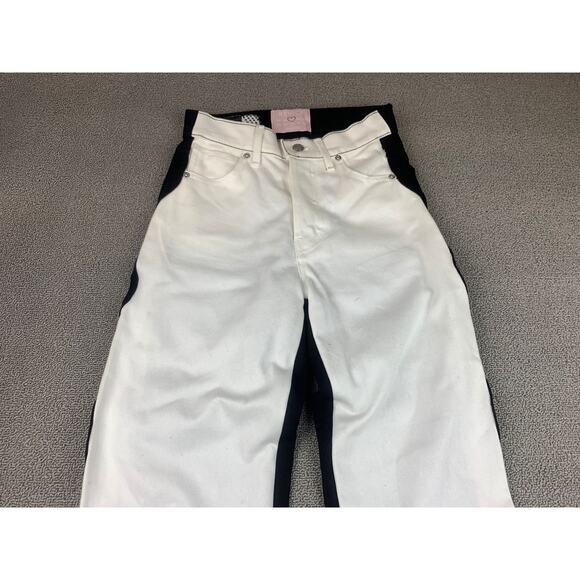 Revice Ex Boyfriend On & Off Again Jeans 25 Black White Button‎ - Picture 12 of 15
